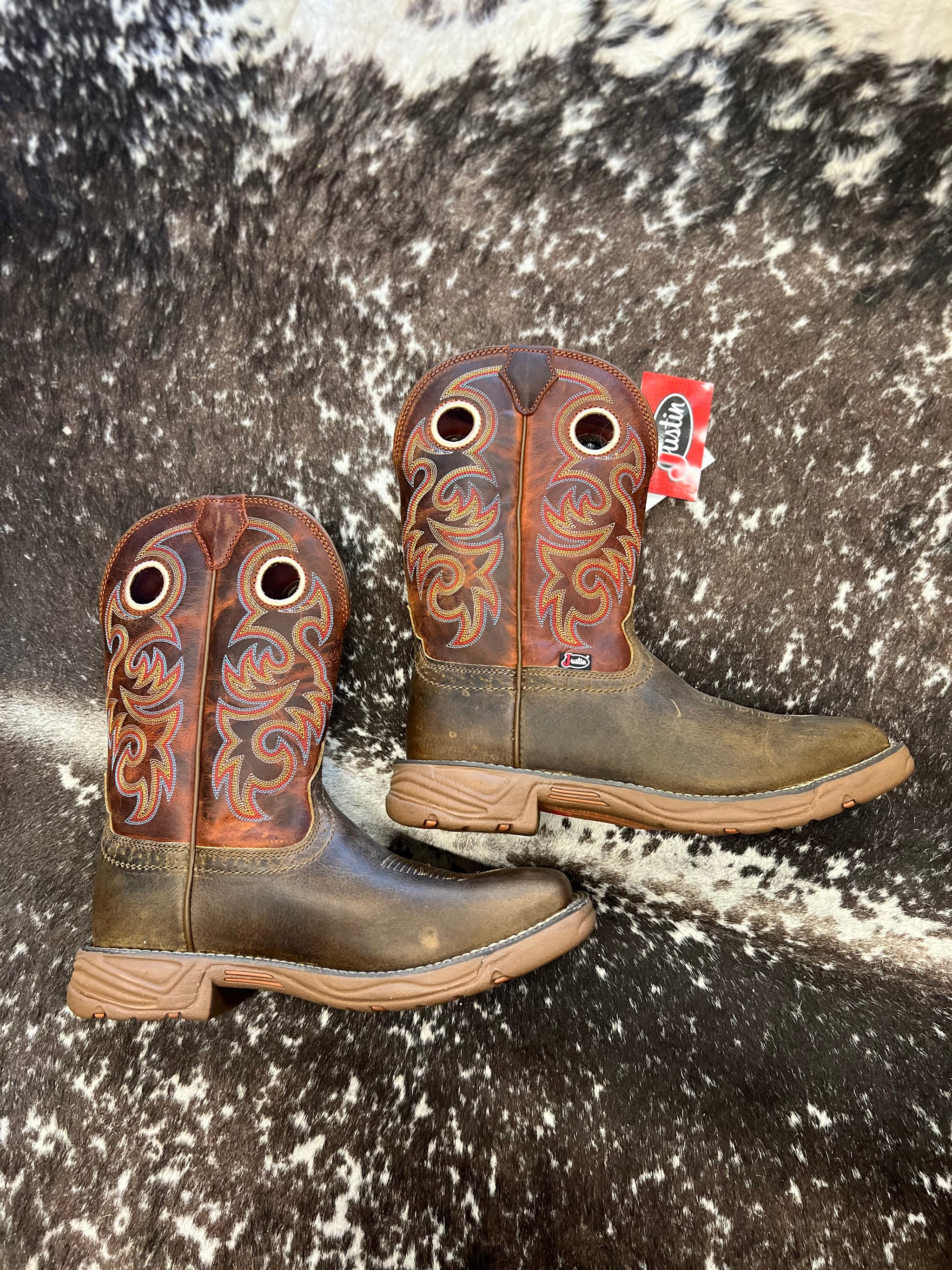 Men's Justin Rush Peanut Tan Water Buffalo Boot – Triple J Western