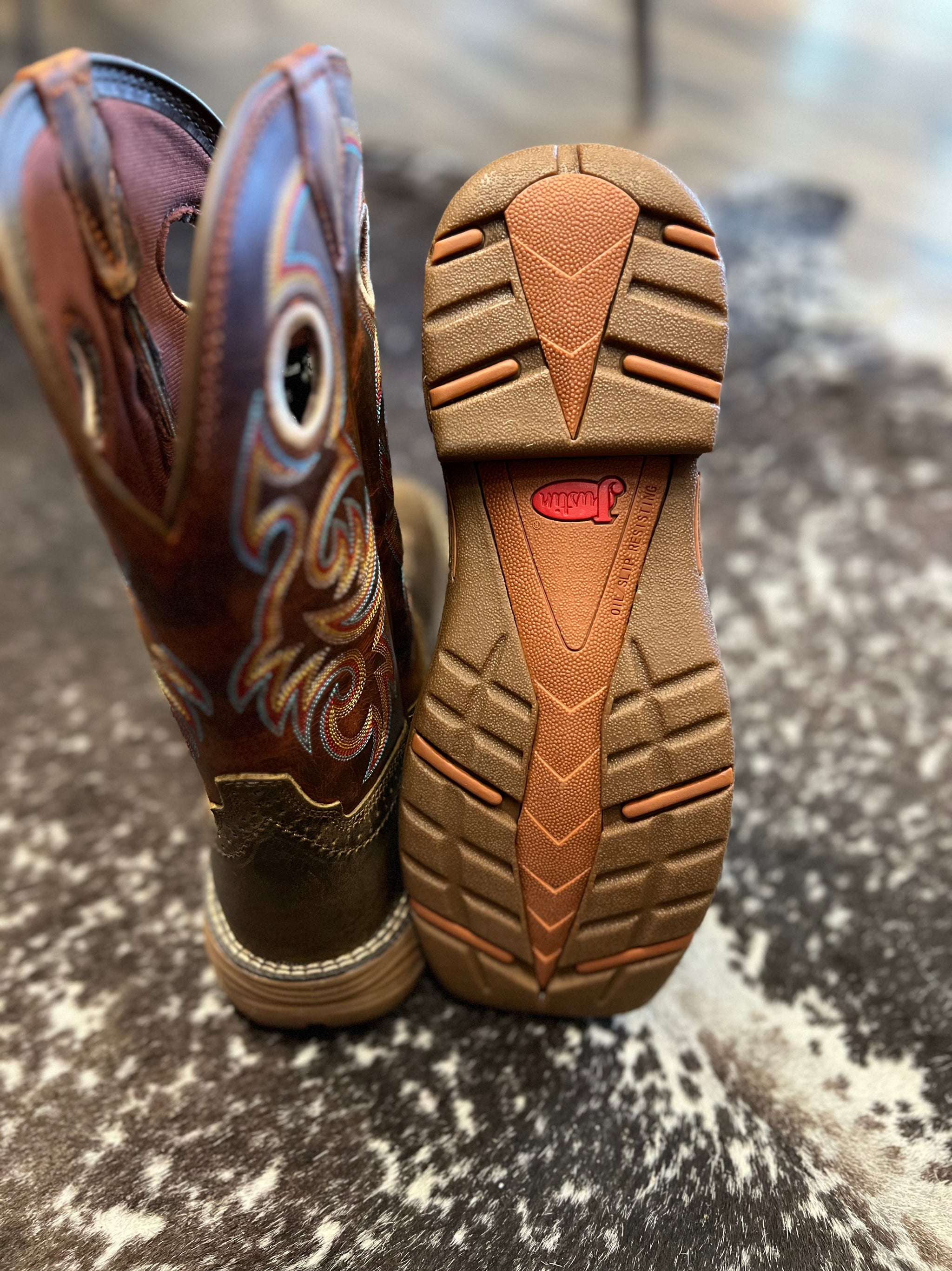 Men's Justin Rush Peanut Tan Water Buffalo Boot – Triple J Western