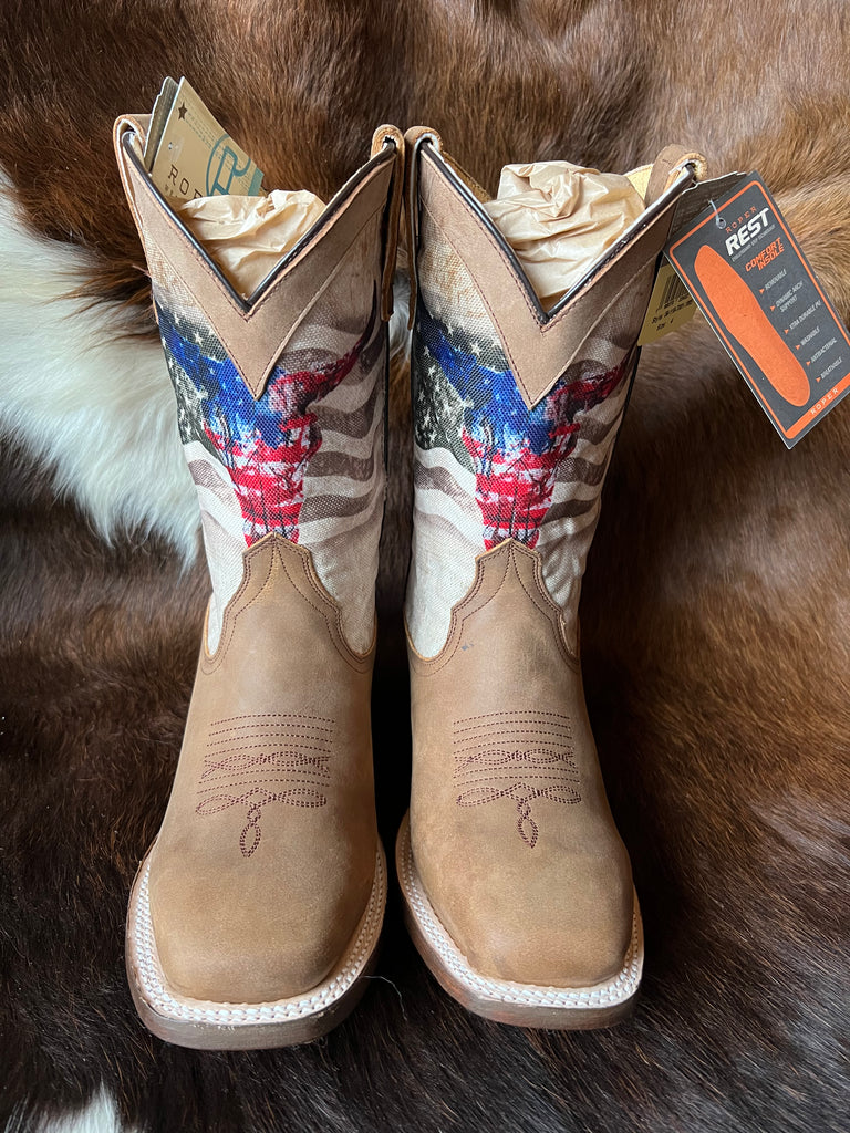 Roper confederate 2025 flag boots