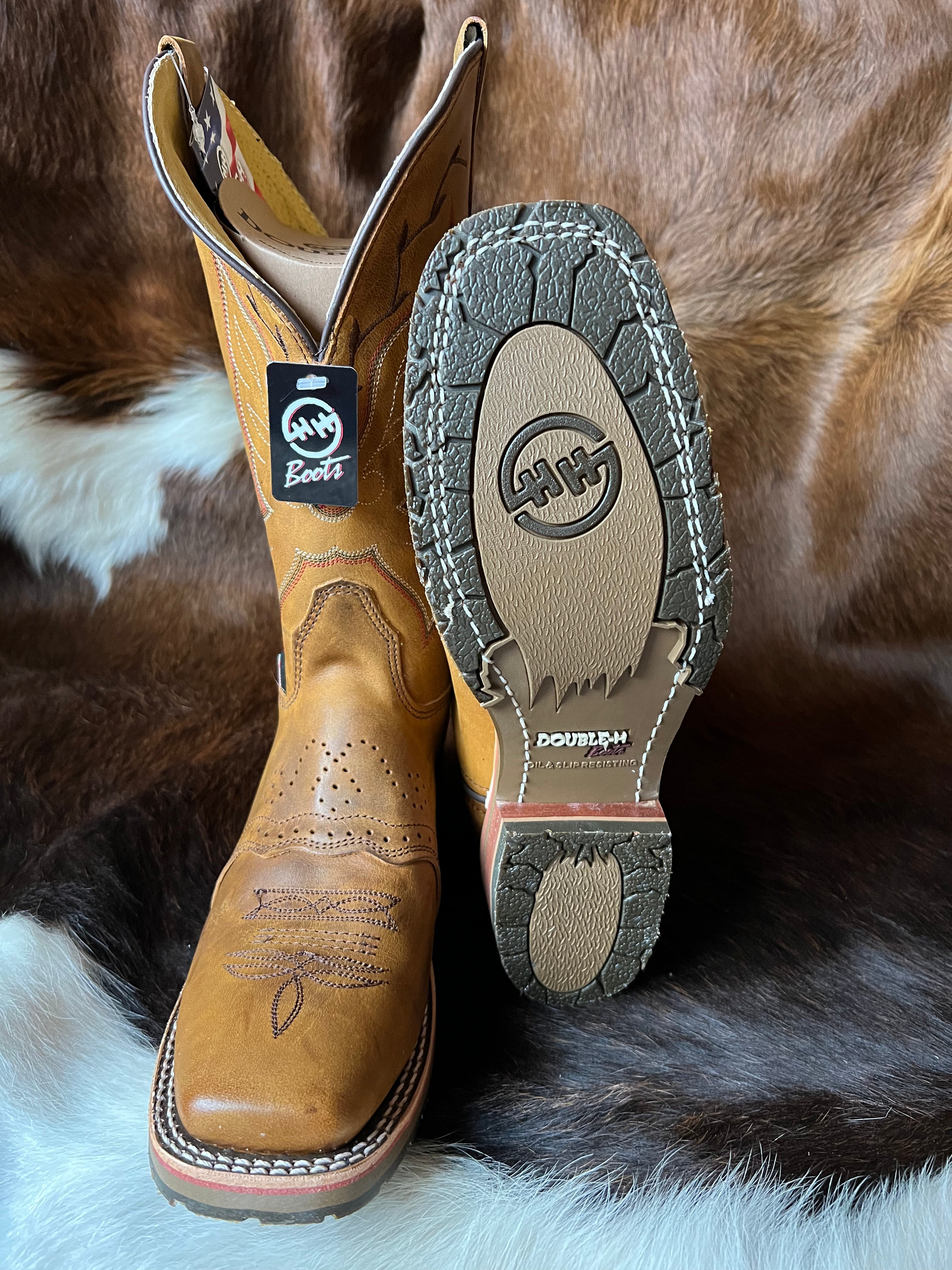 Women s Charity Square Toe Double H Boot Triple J Western Shop