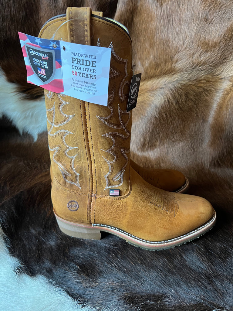 Double h round toe boots best sale